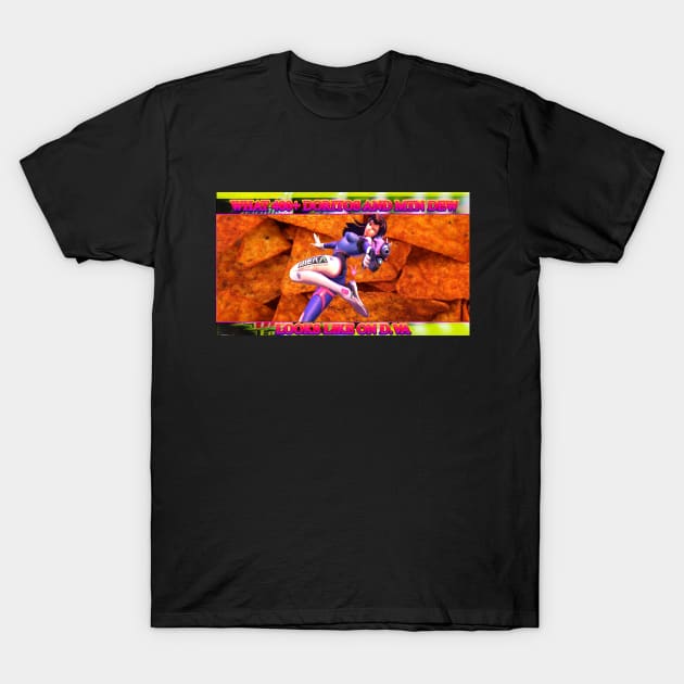 Dorito Dva T-Shirt by SubzeroAnime